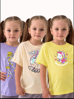 Набор-2:футболка для девочки 3шт