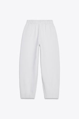 INTERLOCK COCOON TROUSERS - Zara фото 13