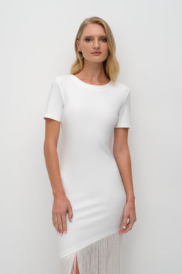 Платье приталенное с бахромой - Mollis фото 3