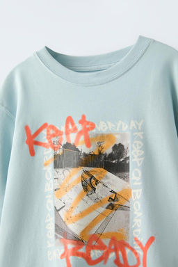 GRAFITI BASKILI T-SHIRT - Zara фото 3