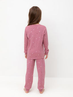 К 1621/пепельная роза,звездочки пижама дет