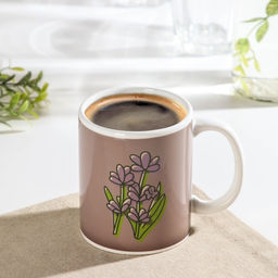 Кружка-хамелеон керамическая Доляна С праздником весны тебя!, 350 мл, цвет бежевый