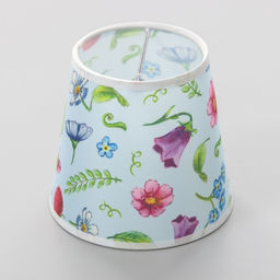 Абажур для светильника универсальный BayerLux Мелкие цветы, прищепка,14?14?13 см