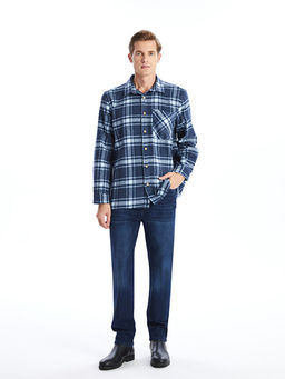 Rahat Kal?p Uzun Kollu Ekose Erkek G?mlek