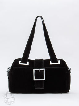 Сумка женская кожаная 0873CF black  Polina&Eiterou