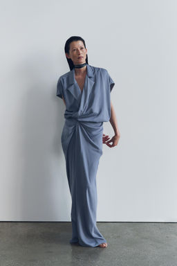ZW COLLECTION SATIN WRAP DRESS