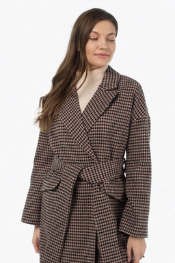 Пальто женское демисезонное (пояс) - El podio фото 7