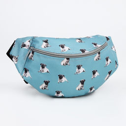 Поясная сумка на молнии, цвет голубой - NAZAMOK KIDS фото 3