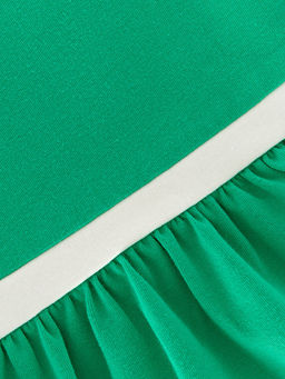 Платье для девочки UD 1493 касар/зеленый - Mini maxi фото 5