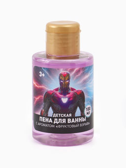Цена за 2 шт. Пена для ванны детская, аромат фруктовый взрыв, 100 мл, Железный человек