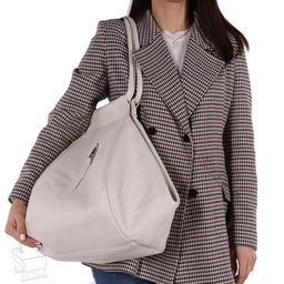 Сумка женская кожаная 18227 beige Polina&Eiterou  в Новосибирске