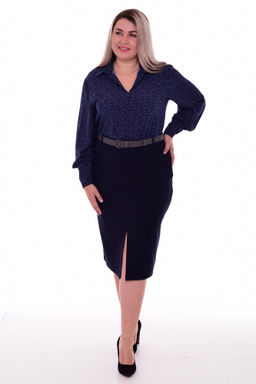 *Юбка женская Ф-9-07в (темно-синий)