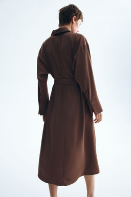 Vestido camisero con cintur?n - H&m фото 5