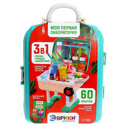 Набор для опытов Моя первая лаборатория. Новый год, стол 3 в 1, 60 опытов - Эврики фото 29