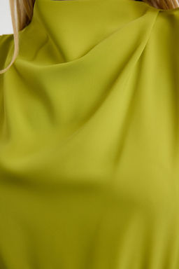 TRENDYOLMILLA Siyah Midi Y?rtmacl? Dokuma Elbise TWOAW24EL00851  фото 18