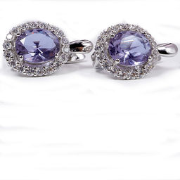 Комплект ювелирной бижутерии German Silver кольцо и серьги с Аметрином - Сандаловый дом фото 2