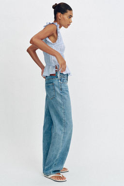 TOP EL?STICO RAYAS / Azul / Blanco