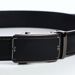 Ремень мужской, 120×3.6 см, регулируемая длина, пряжка автомат, чёрный
