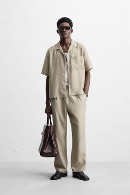 RELAXED FIT FLOWING TROUSERS - Zara фото 11