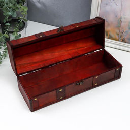 Шкатулка подарочная под бутылку «Средневековье», дерево, 11.5×34.5×13 см