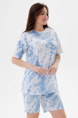 Костюм из кулирки унисекс дым голубой макси - Амадэль фото 8