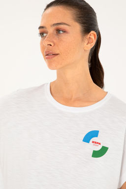 U. S. Polo Assn / Женская белая футболка - U.s. polo assn фото 2