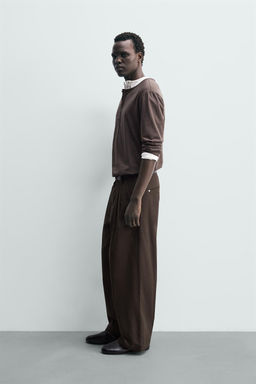 PLEATED WIDE-LEG TROUSERS - Zara фото 4