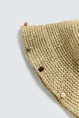 CROCHET BEADED HAT - Zara фото 4