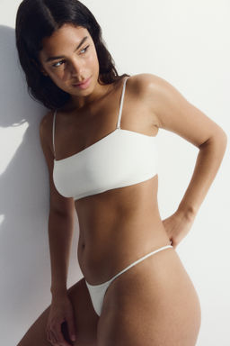 Sujetador bandeau de microfibra con relleno - H&m фото 4