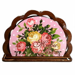 Цена за 2 шт. Салфетница "Живи.Люби.Смейся" Б-30