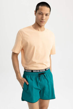 Укороченные шорты для плавания с принтом Andy - Defacto фото 4