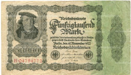 50000 марок 1922 года Германия