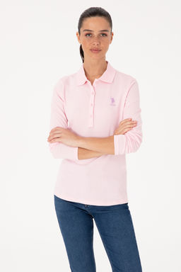 Kad_n Pembe Basic Polo Yaka Sweatsh_rt - U.s. polo assn фото 10