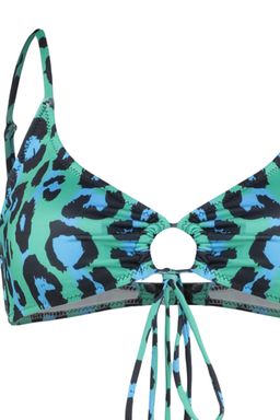 TRENDYOLMILLA Leopar Desenli Bralet Cut Out/Pencereli Bikini Ustu TBESS23BU00124  фото 9