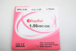 Цена за 1 шт. Линзы MINGRUI Ф70 индекс 1.56 SPH -1,00 CYL -1,25