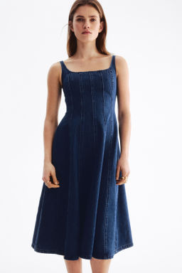 Vestido denim midi - H&m фото 3