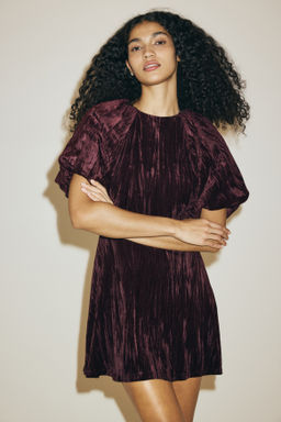 Vestido con mangas globo - H&m фото 4