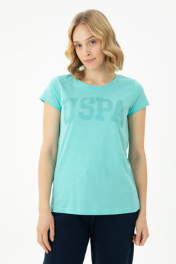 Женская мятная базовая футболка - U.s. polo assn фото 10