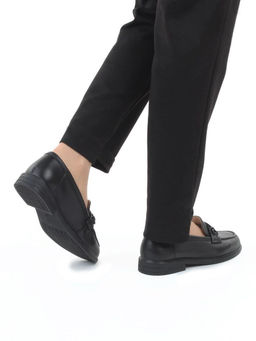 06-DEB33-1 BLACK Туфли женские (натуральная кожа)