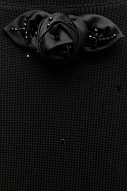 KNIT MINI DRESS WITH BEADING - Zara фото 5