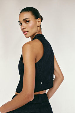 CHALECO HALTER VIVOS CONTRASTE / ?ndigo - Zara фото 5