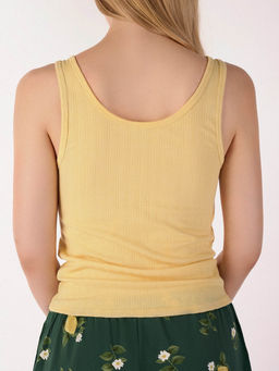 Пижама Indefini 5059TBP желтый хлопок фото 5