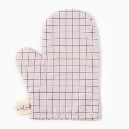 Варежка-прихватка Этель Клетка 20х28 см, 80% хл, 20% пэ, сатин 110 г/м2  фото 4