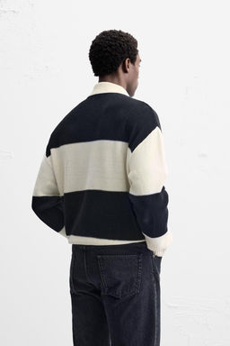 LINEN - COTTON KNIT POLO SHIRT - Zara фото 8