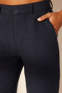 Haki %100 Keten Yuksek Bel Wide Leg Pantolon TWOSS24JE00246 - Trendyolmilla фото 25