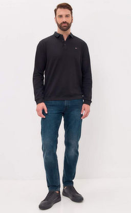 Поло д/р F421-07-7021 black - Fine joyce фото 9