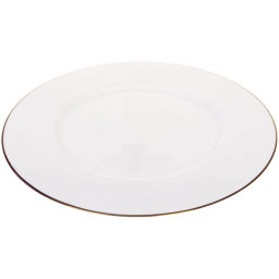Тарелка фарфоровая "White magic Gold" 31см