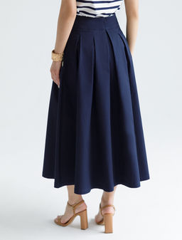 Юбка-миди свободного силуэта - Vilatte фото 4