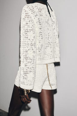 CROCHET JACKET WITH BUTTONS - Zara фото 3