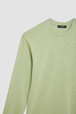 Толстовка-туника стандартного кроя с круглым вырезом - Defacto фото 8